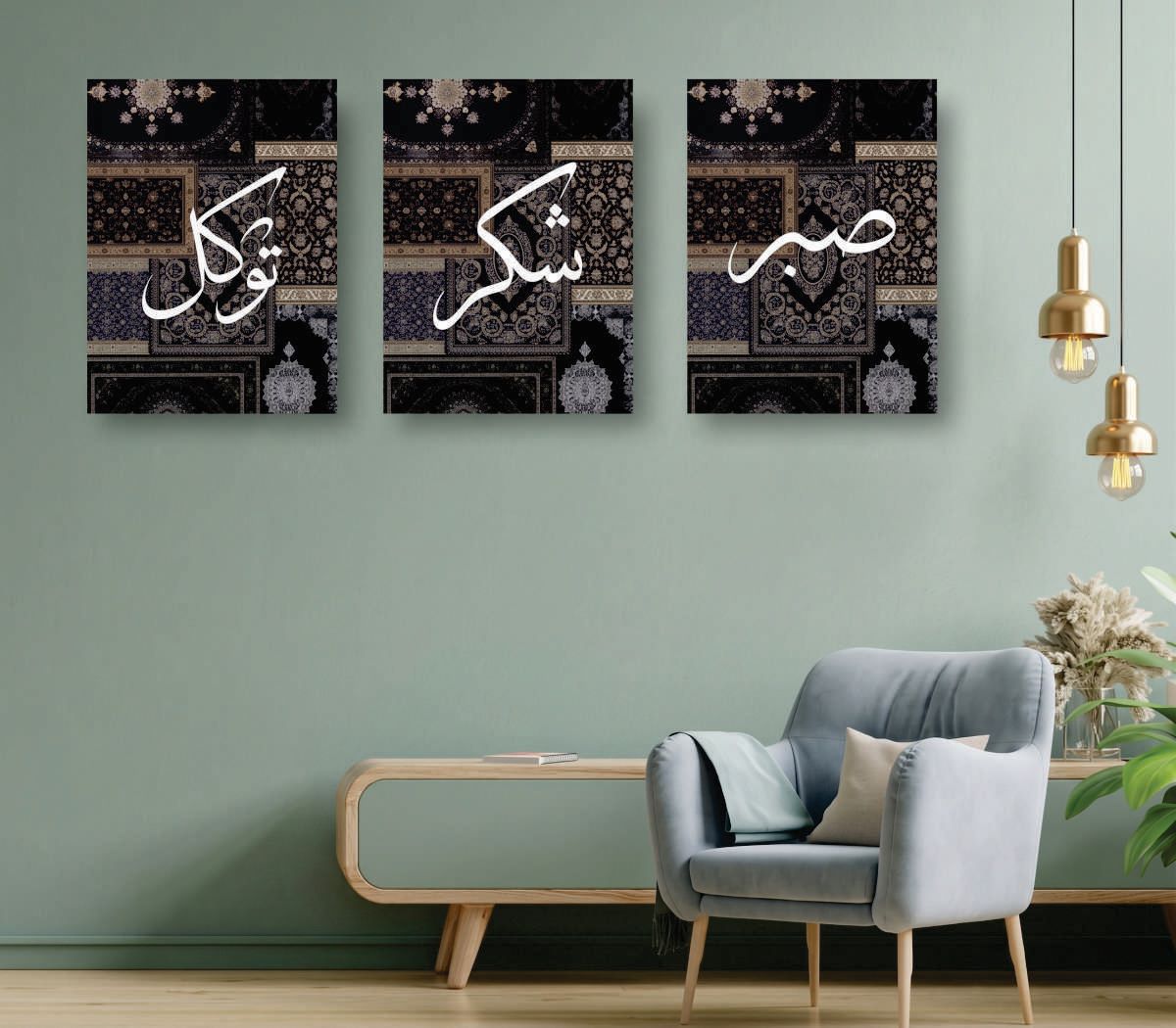Set of 3 Premium Wall Art Photo Tiles – Modern Home Decor Sets 8x11 Inches