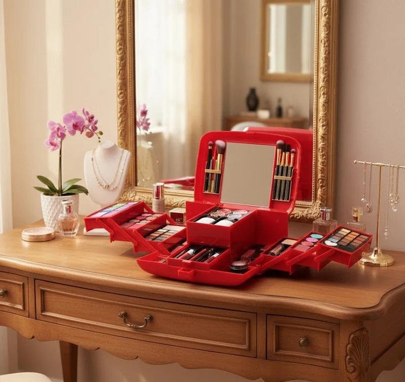 Classic Deluxe Vanity Case – 🇦🇪 حقيبة فانيتي كلاسيكية – جمالك منظم