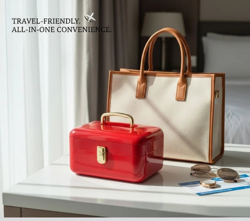 Classic Deluxe Vanity Case – 🇦🇪 حقيبة فانيتي كلاسيكية – جمالك منظم